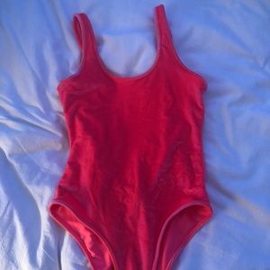 Velvet one piece swim suit